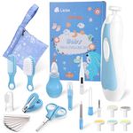 Lictin Baby Healthcare and Grooming Kit, 31 in 1 Baby Nail Trimmer Electric Set, Safe Baby Nail File with Auto Light, Newborn Nursery Health Care Kit with Nail Clippers, Infant Comb, Brush, etc