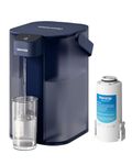 Waterdrop Instant Electric Water Filter Jug with a 3-Months Filter, WD-ED61B 3.5L Countertop Water Filter System, Reduce 98% Chlorine and 20+ Contaminants, Blue (NOT Reduce TDS)