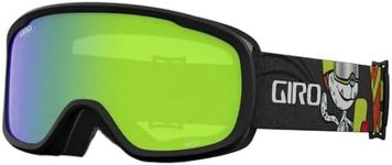 Giro Buster Kids Ski Goggles - Snowboard Goggles for Youth, Boys & Girls - Black Ashes Strap with Amber Rose Lens