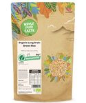 Wholefood Earth Organic Long Grain Brown Rice 2kg GMO Free | Vegan | Source of Fibre | Certified Organic