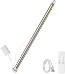 zemismart Zigbee Rechargable Blind Motor,Roller Shade Engine,Smart Tubular Motor,Echo Voice Control,zigbee Hub Need,Work with Homekit via ZMHK01 or Matter M1 Hub(17/25/28mm,Motor+R1)