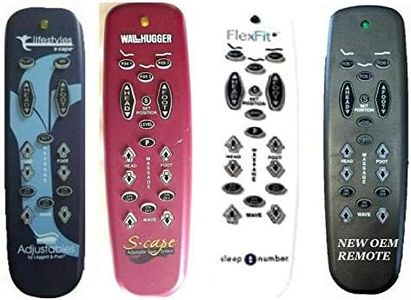 Leggett & Platt Adjustable Bed Replacement Remotes, All Models and Styles (Lifestyles S-Cape)