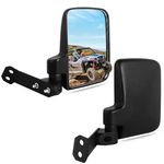 UNIGT Factory-style Non-destructive Side View Mirror Compatible with 2016-2024 Polaris General 1000 EPS XP 4 1000 Rear Sideview Mirrors to Pro-Fit Cage Factory Mount