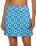 Ekouaer Golf Skorts for Women Breathable Comfy Mini Anytime Tennis Skirt with Short S-XXL