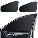 ZATOOTO Car Side Window Shades, Magnetic Car Sunshades for Blockout, Privacy, Opaque, Black, 2PCS