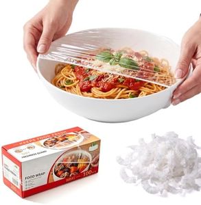 Disposable Stretch Food Cover Elastic Bowl Covers Food Storage (White X100)