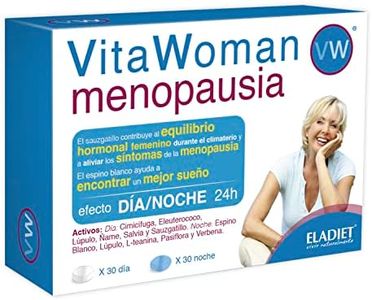 Eladiet Complemento Alimenticio - VitaWoman Menopausia - 60 Comprimidos - Ayuda a Combatir los Síntomas de la Menopausia - Contiene Extracto de Lúpulo - Efecto Relajante
