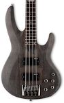 ESP LTD B-204SM Spalted Maple Bass Guitar, See Thru Black Satin