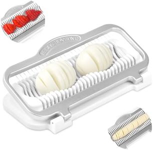 Egg Slicer for Hard Boiled Eggs Banana Slicer, Aluminium & Stainless Steel Wires Heavy Duty Bigger Slicer for Strawberry Mushroom, Dishwasher Safe