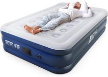 Active Era Premium Double Inflatable Mattress | Airbed for Home with Built-In Pump | 3 Min Self Inflating Blow Up Bed | Flocked Surface & Puncture Resistant Air Bed for Guests & Camping 195x137x46cm