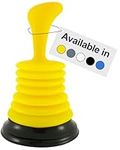 Meadow Lane Mini Sink Plunger with Ergonomic Handle, Kitchen Drain Plunger, Strong Suction Power to Unclog Slow Sinks, Drains, Tubs, Showers, (Yellow) (1)