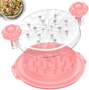 Chicken Shredder Tool Twist Large - 10'' Pro Meat Shredders for Chicken Breast,Visible Kitchen Gadgets Grinder Machine with Brush,Strong Anti-Slip Strip,Ergonomic Handle,BPA Free (Pink)