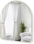 Umbra Hubba Arched Wall Mirror, 86 cm x 91 cm Size, Brass