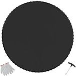 VEVOR Replacement Trampoline Mat, Jumping Mat Fits 14ft Frame, Universal Jumping Mat for 14ft Round Trampoline, Reinforce UV-Resistant Mat with Spring Tool & Durable V-Rings, Fit 5.5" Spring Length