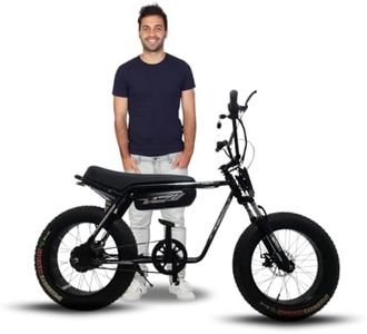 VIGOREBIKE VX Urban Electric Cycle,350w Hub Motor | Fat Tyre Cycle 20.0” with Front Suspension|Dual Disc Cut-Off Brakes|Fast Charging 60+ KM Range on Pass,95% Pre-Assembled with Charger