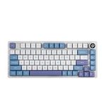 EPOMAKER x LEOBOG Hi75 Aluminum Alloy Wired Mechanical Keyboard, Programmable Gasket-mounted Gaming Keyboard with Mode-Switching Knob, Hot Swappable, NKRO, RGB (White Purple, Nimbus V3 Switch)