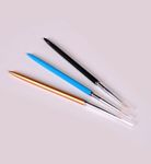 SWASCO 3PCS Nail Art Liner Brushes - High-Performance UV Gel Painting Acrylic Nail Design Nylon Brush Set (7/9/11mm) - For Women