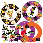 Baker Ross AX256 Halloween Wreath Kits - Pack of 3, Kids Wreath Ring to Design and Decorate, Great for Halloween Decorations, Ornaments, Door Plaques and Party Activities