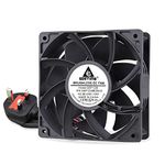 GDSTIME AC EC 220V 120mm Fan 240V 120 x 38mm Axial Fan 12038 Dual Ball Bearing Case Fan 2800 RPM Brushless Cooling Fan 116.6 CFM 12CM Fan Big Airflow For Workstation Cabinet PSU Server Fan Replacement