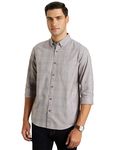 Symbol Premium Men's All Day Fresh Buttondown Casual Shirt (Regular Fit) (SP-M-S24-CS-105_Brown_L)