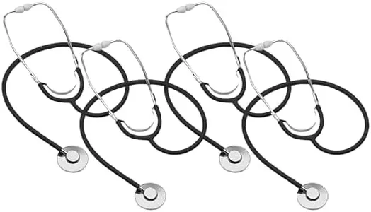 MABIS Spectrum Series Lightweight Nurse Stethoscope, Black, 30 Inch (Pack of 4)