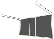 Garage Door Screen 7'H 18x14 Charcoal Fiberglass Mesh Without The Passage Door (White, 18'Wx7'H)