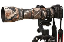 ROLANPRO #1 Color Lens Clothing Camouflage Rain Cover for Sigma 150-600mm F5-6.3 DG OS HSM Contemporary Camera Lens Protection Sleeve (Not Waterproof)