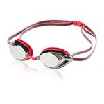 Speedo Unisex Adult Swim Goggles Mirrored Vanquisher 2.0 - Red, One Size