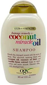 Ogx Extra Strength Damage Remedy + Hydrating & Repairing Coconut Miracle Oil Shampoo For Damaged & Dry Hair 385mL