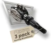 Rexpid NURI Fixed Broadheads 125 Grain - 3 Pack - Fixed Hunting Arrows Heads, Rotary Wing Blades, 1-1/4" Cut Arrow Tip for Compound Bow, 0.039" Blade Thickness - Broadhead Case Included