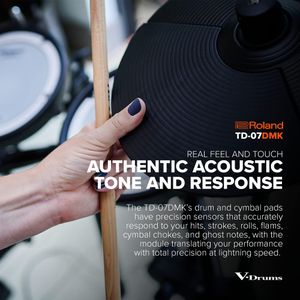 Roland TD-07DMK Electronic Drum Kit – Compact Mesh Head Set