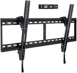 Mounting Dream UL Listed Tilt TV Wall Mount Bracket for 42-84 Inch TVs, TV Mount up to VESA 800x400mm and 132 LBS, One-Piece Wall Plate Easy for TV Centering on 16", 18", 24", 32" Studs MD2268-XL-04