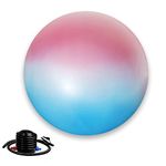 NEUMEE Exercise Ball Chair, Yoga Ball Office Chair for Home Gym, Workout Ball for Fitness, Large Size 65 cm, Includes Air Pump (Blue Pink)