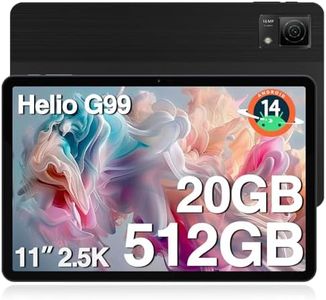 DOOGEE T40 Tablet 11 Pollici, 2.5K 20GB RAM+512GB ROM/TF 2TB Android 14 Tablet, Helio G99 Octa Core Tablet Android, Tablet con sim, 4G Dual SIM, Face ID/8580mAh/16MP+8MP/BT5/GPS/GMS/OTG/Type-C, Nero