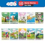 Illustrated Moral Stories for Kids 2+ | Short Bedtime Stories with Colorful Illustrations | Set of 10 Books | Lil Legends by Oswaal Books