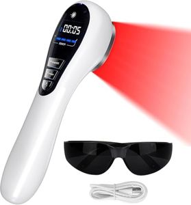 Cozion Red Infrared Light Device, Infrared Light Lamp for Human/Pets, Handheld Cold Red Infrared Light evice for Joint, Knee, Shoulder, Muscle, 5/10/15/20 Timer and Adjustable(3 x 808nm & 14 x 650nm)