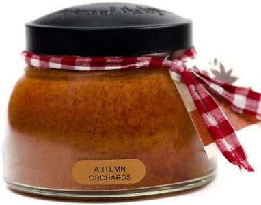 A Cheerful Giver - Autumn Orchards - 22oz Mama Scented Candle Jar with Lid - Keepers of The Light - 125 Hours of Burn Time, Gift for Women, Brown