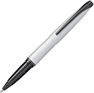 Cross ATX Brushed Metallic Refillable Gel Ink Rollerball Pen, Medium Rollerball, Includes Premium Gift Box - Brushed Chrome