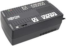 Tripp Lite 550VA UPS Battery Backup Surge Protector, AVR Automatic Voltage Regulation, 8-Outlet Uninterruptible Power Supply, Dataline Protection, 3-Year Warranty & Insurance (AVR550U)