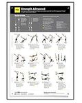 TRX 23906 Training All Body Advanced Strength Poster, Improve Body Strength