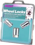 McGard 74042 Chrome Cone Seat Trailer Wheel Locks (1/2"- 20 Thread Size) - Set of 2