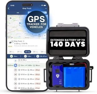 Brickhouse Security GPS Car Tracker - Hidden Tracker for Vehicles - Long Lasting Battery 140-Day LTE GPS Tracking Device for Vehicles with Magnetic Case & Extended Battery - Subscription Required