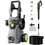 Pressure Washer, 4500PSI 2.6GPM Power Washers with 4 Quick Connect Nozzles, High Pressure Washer with Foam Cannon for Car/Driveway/Patio/Fence/Home Cleaning
