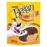 Beggin' Chew-rific Dog Treats, Bacon and Cheese - 850 g Pouch (1 Pack)