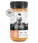 Steens Manuka Honey UMF 15 (MGO 514) 17.6 Ounce jar | Pure Raw Unpasteurized Honey From New Zealand NZ | Traceability Code on Each Label