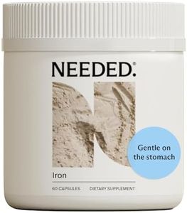 Needed. Iron for Prenatal, Pregnancy, Breastfeeding, Postpartum | Thyroid Function, Immune Support, Energy, Birth Weight, Baby's Neural Development | 60ct
