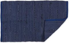 DII Chindi Home Collection Handwoven Multicolor Area Rag Rug, 20x31.5, French Blue