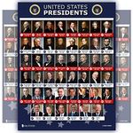 All Presidents of the united states Of America poster (15x20 in) COLOR PHOTOS chart LAMINATED Classroom school decoration learning history usa 15x20