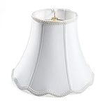 White Bell Scalloped Lamp Shade 5''