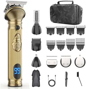 REHOYO Beard Trimmer for Men, Travel Electric Shavers for Men with Case, Cordless Hair Clipper, Mens Grooming Kit for Mustache Body Nose Face - 180 Mins Shaving, Gifts for Him & Father